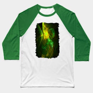 Alien Code 3 Yellow Green Baseball T-Shirt